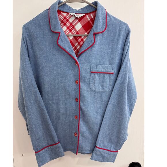 Van Winkel Flannel Pajamas - Blue & Red - Women's M - Picture 1 of 13